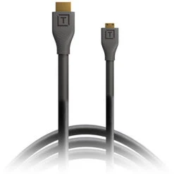 Tether Tools TetherPro Micro-HDMI To HDMI Cable With Ethernet (Black, 1')(Tether Tools Tetherpro Micro Hdmi To Hdmi Cable With Ethernet Black 1)