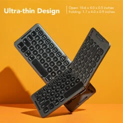Mobile Pixels Wireless Foldable Keyboard (Gunmetal Gray)(Mobile Pixels Wireless Foldable Keyboard Gunmetal Gray) -Celestron Shop 1662120985 IMG 1830037