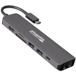 Plugable USB-C 7-in-1 Docking Station With Ethernet(Plugable Usb C 7 In 1 Docking Station With Ethernet)
