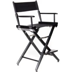 Filmcraft Pro Series Medium Director's Chair (24", Black Frame, Black Canvas)(Filmcraft Pro Series Medium Directors Chair 24 Black Frame Black Canvas)