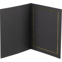 Tap Profit Line T-50 Portrait Folders (25-Pack, Black/Gold, 8 X 10")(Tap Profit Line T 50 Portrait Folders 25 Pack Black Gold 8 X 10)