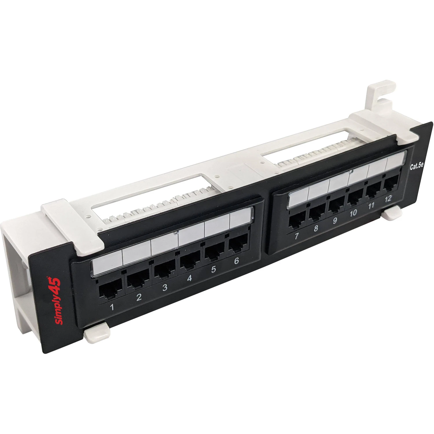 Simply45 S45-2512 12-Port Cat 5e UTP Wall Mount Patch Panel(Simply45 S45 2512 12 Port Cat 5e Utp Wall Mount Patch Panel) 1 Simply45 S45-2512 12-Port Cat 5e UTP Wall Mount Patch Panel(Simply45 S45 2512 12 Port Cat 5e Utp Wall Mount Patch Panel)