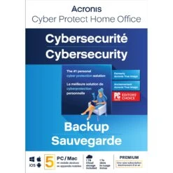 Acronis Cyber Protect Home Office Premium Edition (5 Windows Or Mac Licenses, 1-Year Subscription, Download)(Acronis Cyber Protect Home Office Premium Edition 5 Windows Or Mac Licenses 1 Year Subscription Download)