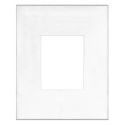 MCS Framatic Fineline Aluminum Frame With 16 X 20" Glass And 8 X 10" Mat (Silver)(Mcs Framatic Fineline Aluminum Frame With 16 X 20 Glass And 8 X 10 Mat Silver)