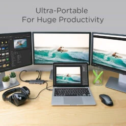 IOGEAR 11-Port USB Type-C Triple HD Pocket Dock With Power Delivery 3.0(Iogear 11 Port Usb Type C Triple Hd Pocket Dock With Power Delivery 3 0) -Celestron Shop 1670330917 IMG 1889285