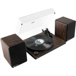 Victrola T1 Manual Two-Speed Turntable With Bluetooth & M1 Bookshelf Speakers(Victrola T1 Manual Two Speed Turntable With Bluetooth M1 Bookshelf Speakers)