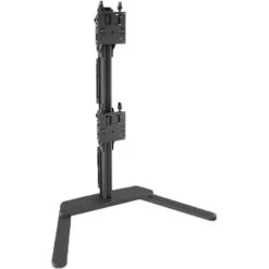 Atdec Freestanding Heavy-Duty Dual Vertical Monitor Mount (Black)(Atdec Freestanding Heavy Duty Dual Vertical Monitor Mount Black)
