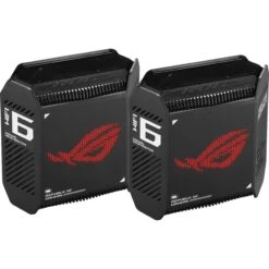 ASUS Republic Of Gamers Rapture GT6 AX10000 Wireless Tri-Band Gigabit Mesh Wi-Fi System (2-Pack, Black)(Asus Republic Of Gamers Rapture Gt6 Ax10000 Wireless Tri Band Gigabit Mesh Wi Fi System 2 Pack Black)