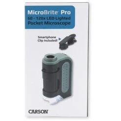 Carson MicroBrite Pro LED Lit Zoom Pocket Microscope With Smartphone Adapter Clip(Carson Microbrite Pro Led Lit Zoom Pocket Microscope With Smartphone Adapter Clip) -Celestron Shop 1673010226 IMG 1913334