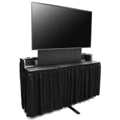 JELCO Shirred Drape Kit For ELU-65RX2 (Black, 2 X 2)(Jelco Shirred Drape Kit For Elu 65rx2 Black 2 X 2)