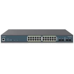 EnGenius EWS7928P-FIT Fit 24-Port Gigabit PoE+ Compliant Managed Network Switch (240W)(Engenius Ews7928p Fit Fit 24 Port Gigabit Poe Compliant Managed Network Switch 240w)