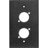 My Custom Shop WP1X2-BA 1-Gang 2-D Series Anodized Aluminum Wall Plate (Black)(My Custom Shop Wp1x2 Ba 1 Gang 2 D Series Anodized Aluminum Wall Plate Black)