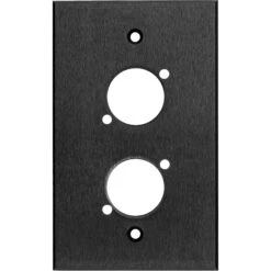 My Custom Shop WP1X2-BA 1-Gang 2-D Series Anodized Aluminum Wall Plate (Black)(My Custom Shop Wp1x2 Ba 1 Gang 2 D Series Anodized Aluminum Wall Plate Black)