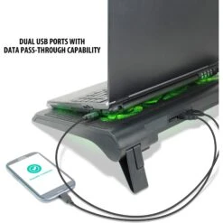 Enhance GX-C1 Laptop Cooling Stand (Green LED)(Enhance Gx C1 Laptop Cooling Stand Green Led) -Celestron Shop 1675257449 IMG 1929093