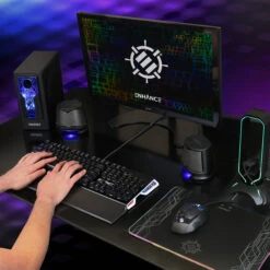 Enhance SB 2.1 Computer Speakers With Subwoofer For Desktop And Laptop Computers (Blue)(Enhance Sb 2 1 Computer Speakers With Subwoofer For Desktop And Laptop Computers Blue) -Celestron Shop 1676393251 IMG 1937141