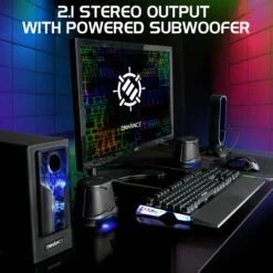 Enhance SB 2.1 Computer Speakers With Subwoofer For Desktop And Laptop Computers (Blue)(Enhance Sb 2 1 Computer Speakers With Subwoofer For Desktop And Laptop Computers Blue) -Celestron Shop 1676393251 IMG 1937142