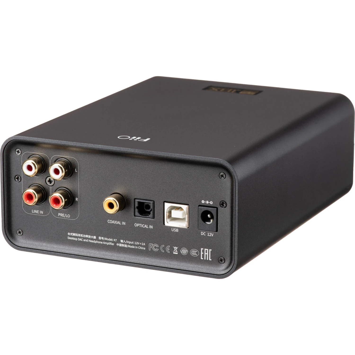FiiO K7 Desktop USB DAC And Headphone Amplifier (Black)(Fiio K7 Desktop Usb Dac And Headphone Amplifier Black) 6 FiiO K7 Desktop USB DAC And Headphone Amplifier (Black)(Fiio K7 Desktop Usb Dac And Headphone Amplifier Black) - Image 6