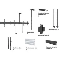 Mount-It! Dual-Screen Video Conference Mount System For 32 To 90" Displays (Landscape)(Mount It Dual Screen Video Conference Mount System For 32 To 90 Displays Landscape) -Celestron Shop 1677604567 IMG 1947021
