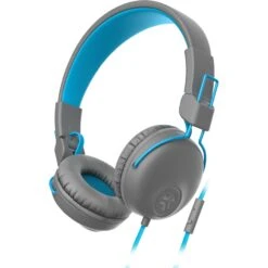 JLab Studio Wired On-Ear Headphones (Gray And Blue)(Jlab Studio Wired On Ear Headphones Gray And Blue)