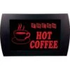 American Recorder "FRESH HOT COFFEE" LED Lighted Sign (Red)(American Recorder Fresh Hot Coffee Led Lighted Sign Red)