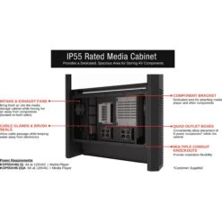 Peerless-AV Dual-Sided Smart City Kiosk With 55" Displays (Black)(Peerless Av Dual Sided Smart City Kiosk With 55 Displays Black) -Celestron Shop 1679311025 IMG 1959444