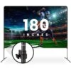 KHOMO GEAR Projector Screen And Stand With Height Adjustment (180")(Khomo Gear Projector Screen And Stand With Height Adjustment 180)
