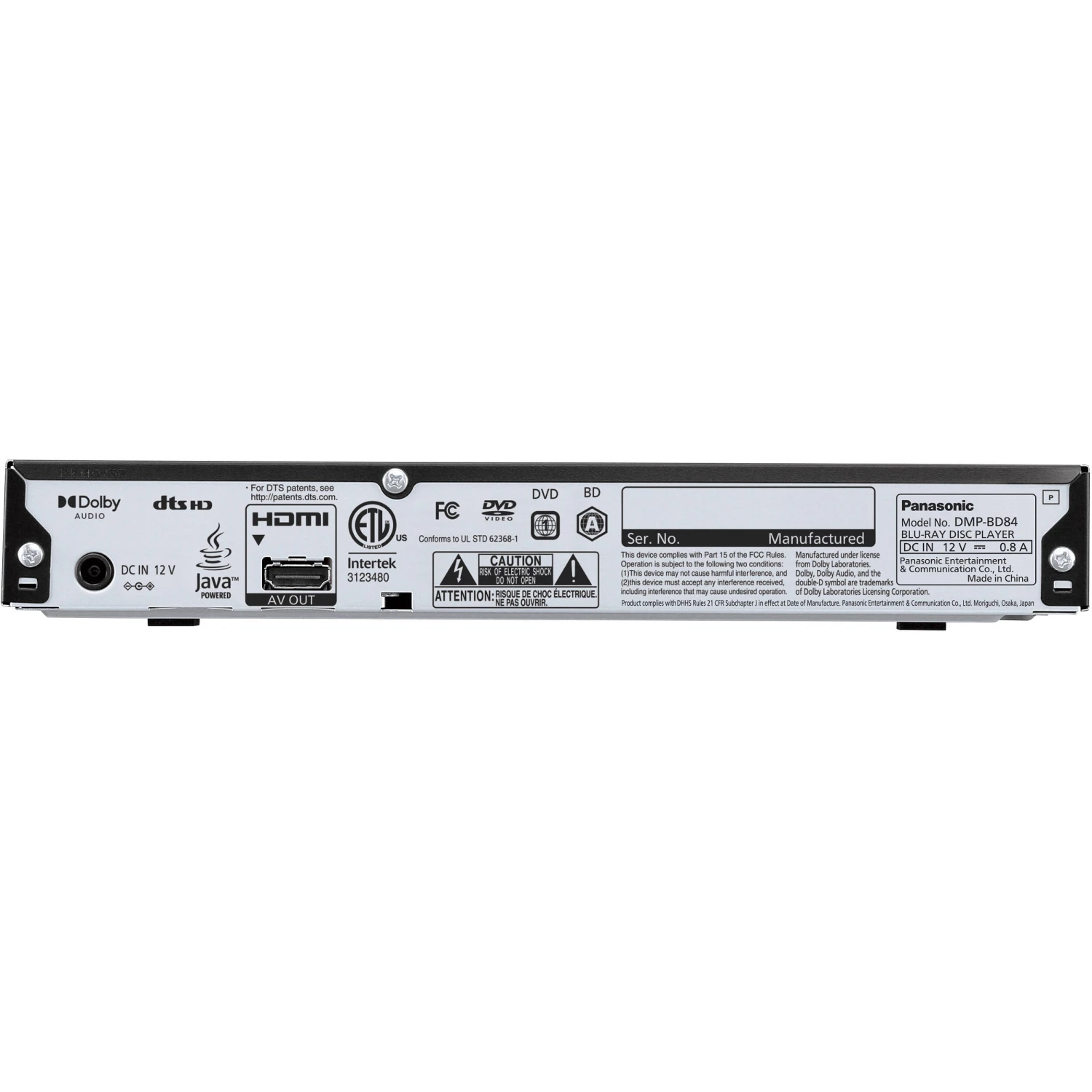 Panasonic DMP-BD84P-K Full HD Blu-ray Disc Player(Panasonic Dmp Bd84p K Full Hd Blu Ray Disc Player) 3 Panasonic DMP-BD84P-K Full HD Blu-ray Disc Player(Panasonic Dmp Bd84p K Full Hd Blu Ray Disc Player) - Image 3