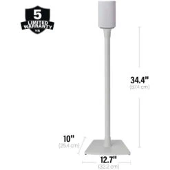 SANUS Fixed-Height Floor Stand For Sonos Era 100 Speakers (White, Single)(Sanus Fixed Height Floor Stand For Sonos Era 100 Speakers White Single) -Celestron Shop 1684163755 IMG 1996893