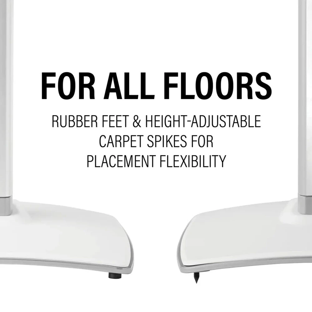 SANUS Height-Adjustable Floor Stand For Sonos Era 300 Speakers (White, Pair)(Sanus Height Adjustable Floor Stand For Sonos Era 300 Speakers White Pair) 4 SANUS Height-Adjustable Floor Stand For Sonos Era 300 Speakers (White, Pair)(Sanus Height Adjustable Floor Stand For Sonos Era 300 Speakers White Pair) - Image 4