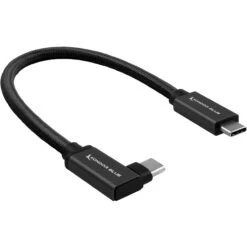 Kondor Blue Right-Angle USB-C 3.1 Gen 2 Cable (8.5", Raven Black)(Kondor Blue Right Angle Usb C 3 1 Gen 2 Cable 8 5 Raven Black)