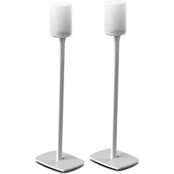 FLEXSON Floor Stand For Sonos Era 100 Speaker (White, Pair)(Flexson Floor Stand For Sonos Era 100 Speaker White Pair)