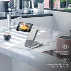 ALOGIC Matrix 3-in-1 Magnetic Charging Dock With Apple Watch Charger (Black)(Alogic Matrix 3 In 1 Magnetic Charging Dock With Apple Watch Charger Black) -Celestron Shop 1687443364 IMG 2025783