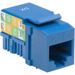 Platinum Tools ProFit Cat 6 Keystone Jack (Blue, 25-Pack)(Platinum Tools Profit Cat 6 Keystone Jack Blue 25 Pack)