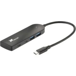 Xcellon 4-Port Slim USB 3.2 Gen 1 Type-C And Type-A Hub(Xcellon 4 Port Slim Usb 3 2 Gen 1 Type C And Type A Hub)