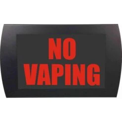 American Recorder "NO VAPING" LED Lighted Sign (Red)(American Recorder No Vaping Led Lighted Sign Red)
