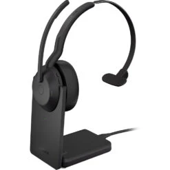 Jabra Evolve2 55 Link380a USB-A Mono Wireless Headset With Stand (North America)(Jabra Evolve2 55 Link380a Usb A Mono Wireless Headset With Stand North America 1)