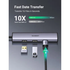 UGREEN 4-in-1 USB-C Hub (Grey)(Ugreen 4 In 1 Usb C Hub Grey) -Celestron Shop 1693496740 IMG 2074050