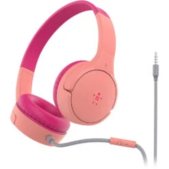 Belkin SoundForm Mini On-Ear Headphones For Kids (Pink)(Belkin Soundform Mini On Ear Headphones For Kids Pink)