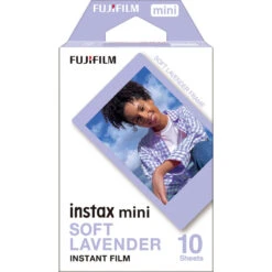 FUJIFILM INSTAX MINI Soft Lavender Instant Film (10 Exposures)(Fujifilm Instax Mini Soft Lavender Instant Film 10 Exposures)