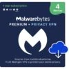 Malwarebytes Premium Antivirus With Privacy VPN (4 Devices For 1 Year)(Malwarebytes Premium Antivirus With Privacy Vpn 4 Devices For 1 Year)