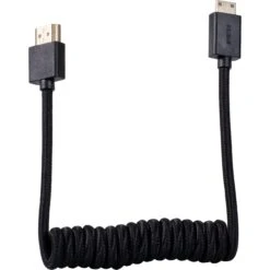BLACKHAWK Coiled Mini-HDMI To HDMI Cable (12-24", Black)(Blackhawk Coiled Mini Hdmi To Hdmi Cable 12 24 Black)