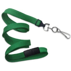 BRADY PEOPLE ID 3/8" Breakaway Lanyard With Universal Slide Adapter & Swivel Hook (Green, 100-Pack)(Brady People Id 3 8 Breakaway Lanyard With Universal Slide Adapter Swivel Hook Green 100 Pack)