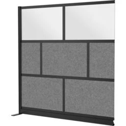Luxor Modular Room Divider Add-On Wall (70 X 70", Black)(Luxor Modular Room Divider Add On Wall 70 X 70 Black)