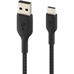 Belkin BoostCharge Braided USB-C To USB-A Cable (6.6', Black)(Belkin Boostcharge Braided Usb C To Usb A Cable 6 6 Black) -Celestron Shop 1701425788 IMG 2136921