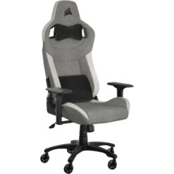 Corsair T3 RUSH Fabric Gaming Chair (Gray/White)(Corsair T3 Rush Fabric Gaming Chair Gray White)