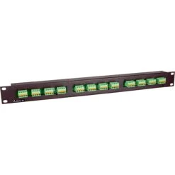 Alzatex Speaker Patch Panel With Phoenix Connectors (1 RU)(Alzatex Speaker Patch Panel With Phoenix Connectors 1 Ru)
