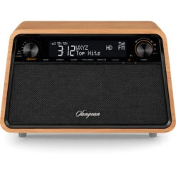 Sangean HDR-19 AM/FM-RDS/HD Desktop Radio With Bluetooth (Natural Cherry)(Sangean Lb 100 Lunchbox Portable Ultra Rugged Am Fm Radio Yellow Copy) -Celestron Shop 1704985221 IMG 2165318