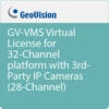 GEOVISION GV-VMS Virtual License For 32 Channel Platform With 3rd Party IP Cameras (28 Channels)(Geovision Gv Vms Virtual License For 32 Channel Platform With 3rd Party Ip Cameras 28 Channels)