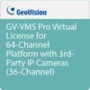 GEOVISION GV-VMS Pro Virtual License For 64 Channel Platform With 3rd Party IP Cameras (36 Channels)(Geovision Gv Vms Pro Virtual License For 64 Channel Platform With 3rd Party Ip Cameras 36 Channels)