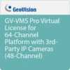 GEOVISION GV-VMS Pro Virtual License For 64 Channel Platform With 3rd Party IP Cameras (48 Channels)(Geovision Gv Vms Pro Virtual License For 64 Channel Platform With 3rd Party Ip Cameras 48 Channels)